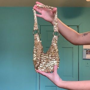 American Vintage Gold Sequined Bag